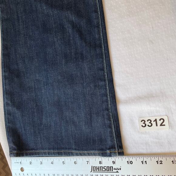 Gap Women Flared Jeans size 30/10R Dark Blue Mid Rise Stretch Perfect Boot Cut - Picture 6 of 11